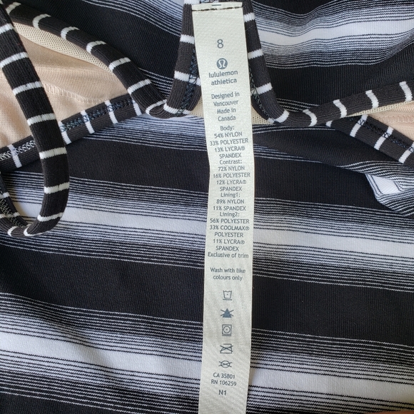 Lululemon Power Y Tank Color Black & White   - Picture 10 of 12